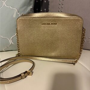 Michael Kors Gold Crossbody Bag